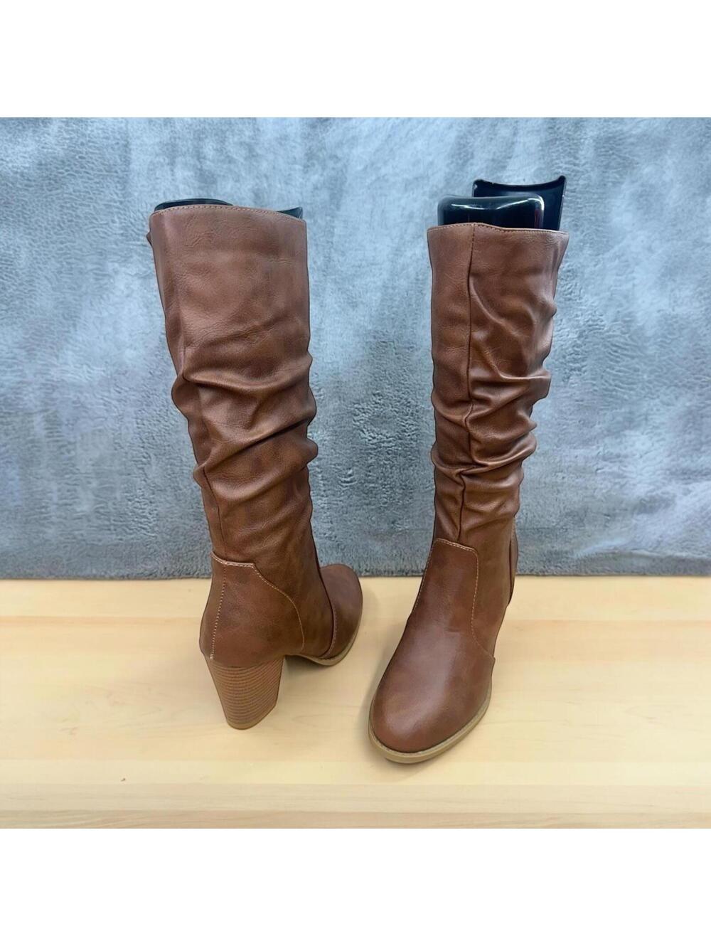 Forever Tan Slouchy Mid Calf Boot NWOT